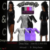 C&C Mesh Dress Miss ( Hud 5 Colors )