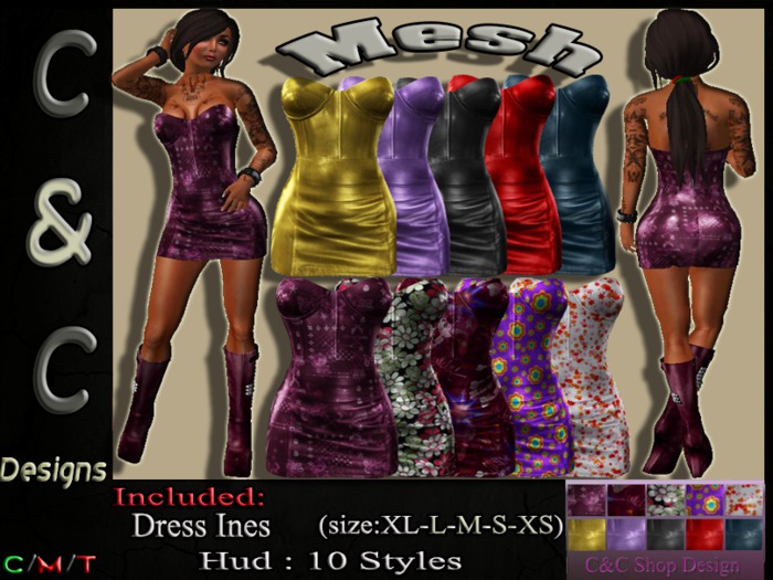 C&C Mesh Dress Ines (Hud 10 Styles)