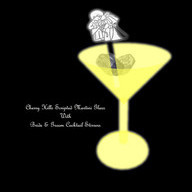 Yellow Martini With Bride Groom Stirrers Set of 10 *CHB*