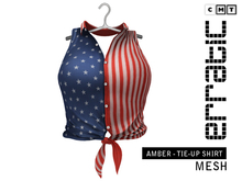 erratic / amber - tie-up shirt / stars&stripes