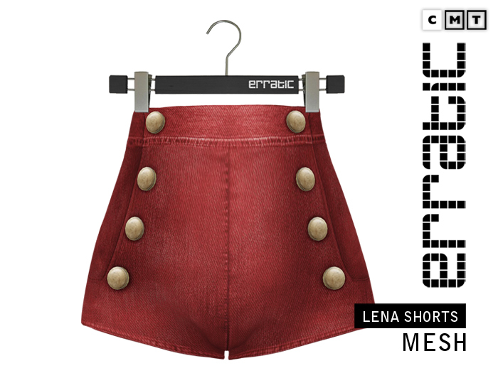 erratic / lena - shorts / red