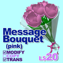 Message Bouquet pink