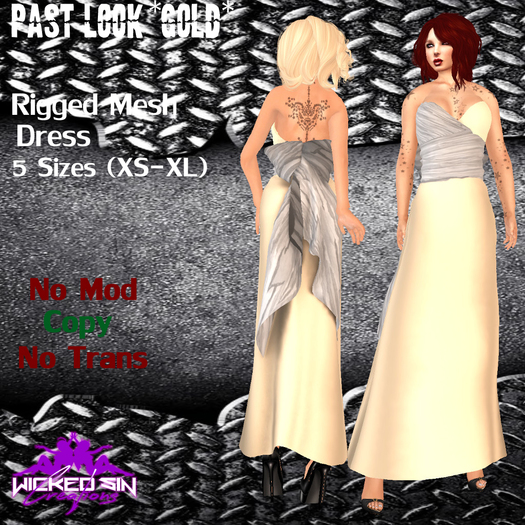 ^WSC^ Past Look *Gold* {Mesh}