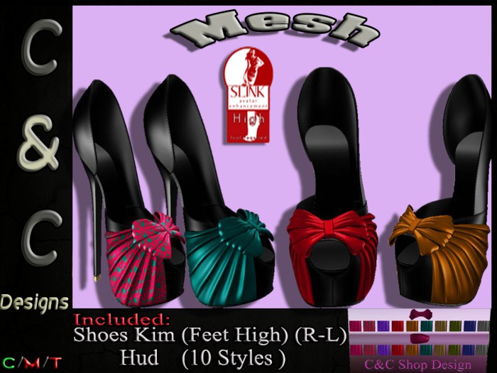 C&C Mesh Shoes Kim (Feet High) Hud 10 Styles