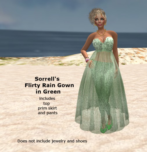 A***Sorrell's Rain Forest Flirty Gown