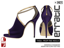 erratic / thea - peep-toe heels / purple