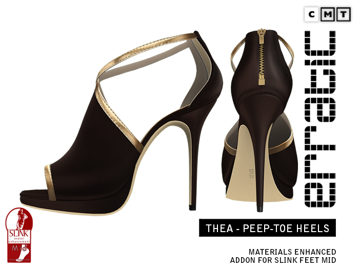 erratic / thea - peep-toe heels / brown
