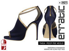 erratic / thea - peep-toe heels / navy