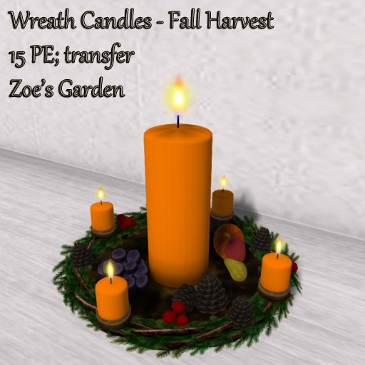 *ZG* Wreath Candles - Fall Harvest