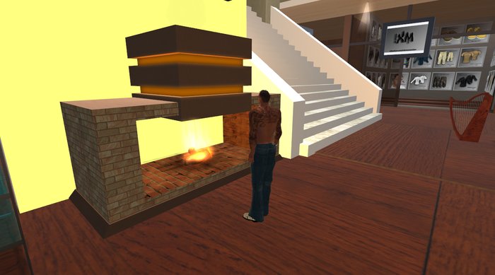 Modern Fireplace Lareira RIVIERA DESIGN