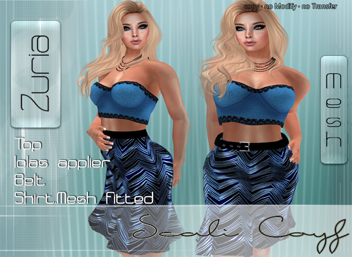 .:LS:. Zuria Mesh Top Skirt (Tango Applier)