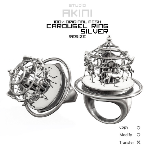 "AKINI"Carousel Ring SV
