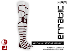 erratic / valena - gladiator sandals / red