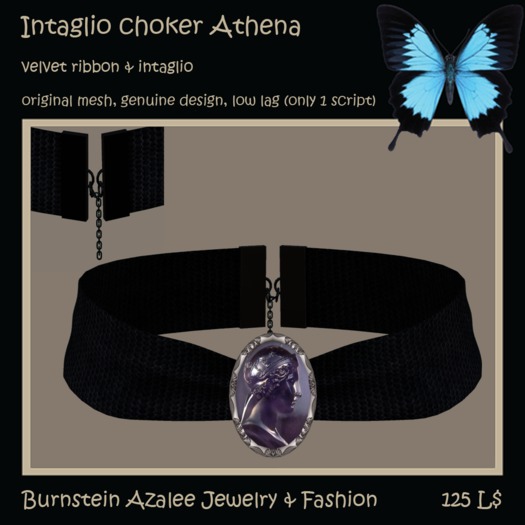 Intaglio choker Athena