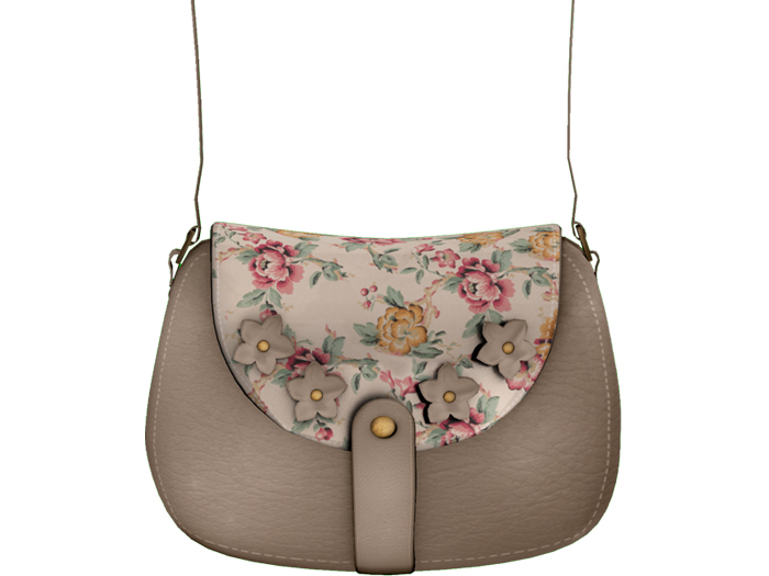 {imeka} Flowery Mini Bag {Beige}