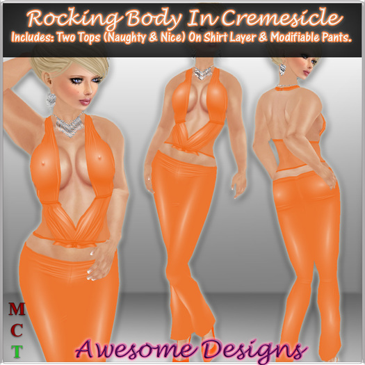 *Awesome Designs Rocking Body In Cremesicle
