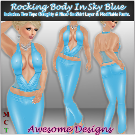 *Awesome Designs Rocking Body In Sky Blue