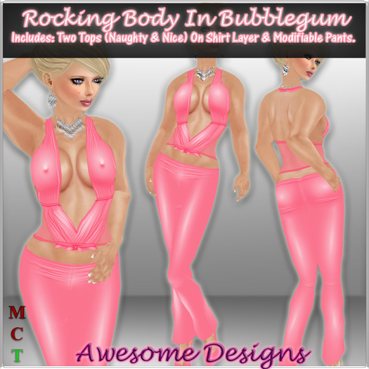 *Awesome Designs Rocking Body In Bubblegum Pink