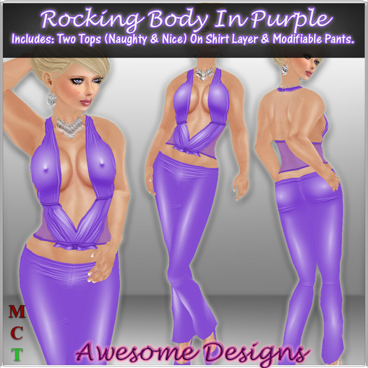 *Awesome Designs Rocking Body In Purple