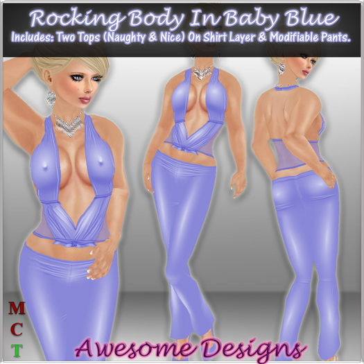 *Awesome Designs Rocking Body In Baby Blue