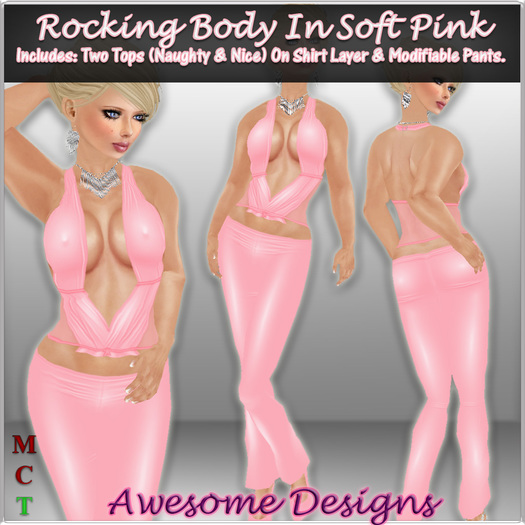 *Awesome Designs Rocking Body In Soft Pink