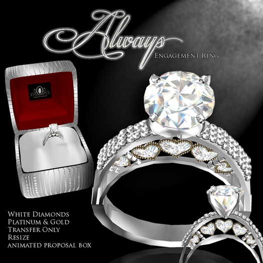 Exquisite Always Engagement Ring Platinum (box)