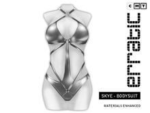 erratic / skye - bodysuit / plain silver