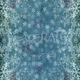Blue Snowflake  Grunge Victorian Baked Texture