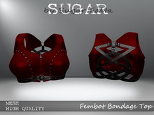 SUGAR - Fembot Top - RED
