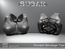 SUGAR - Fembot Top - SILVER