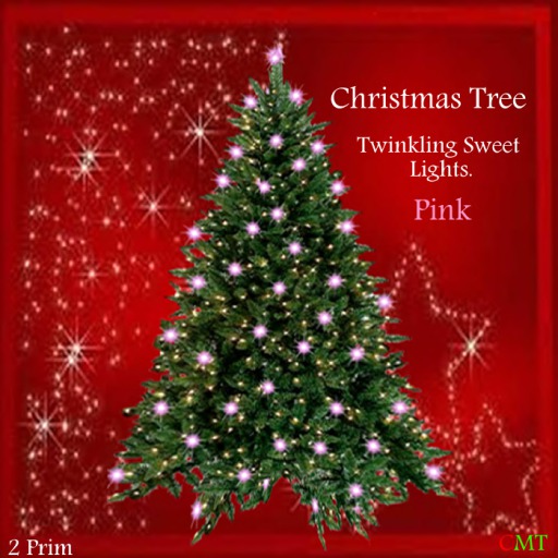 Christmas Twinkling  tree Pink  Incl Resizer 