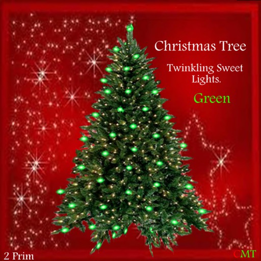 Twinkling Christmas tree White 