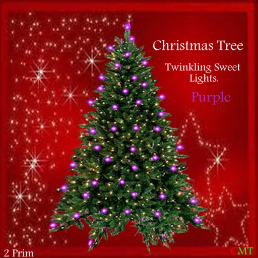 Christmas Twinkling  tree Purple  Incl Resizer 