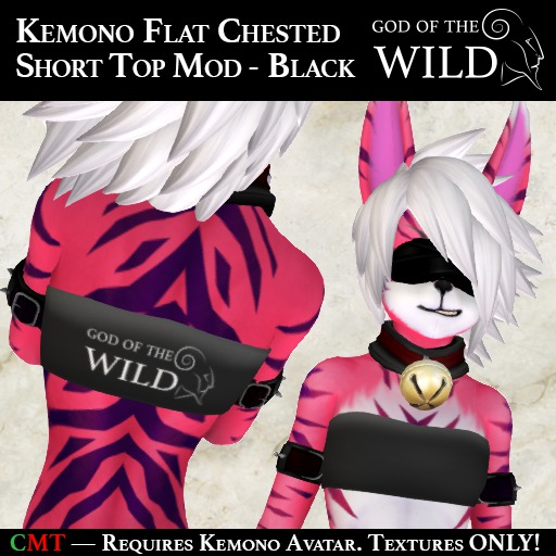 :GW: Kemono Short Top - Black