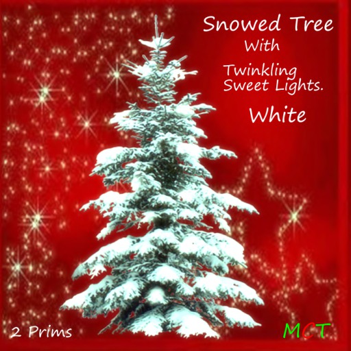 Christmas Twinkling  Snowed tree White  Incl Resizer 