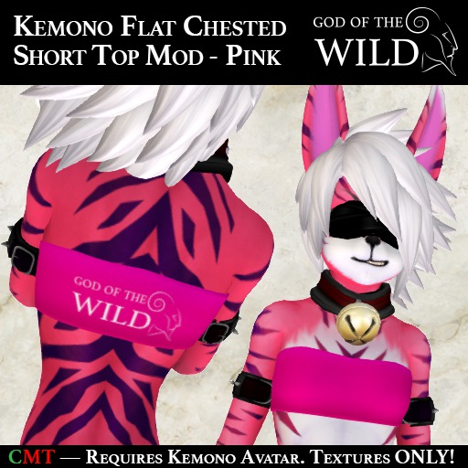 :GW: Kemono Short Top - Pink