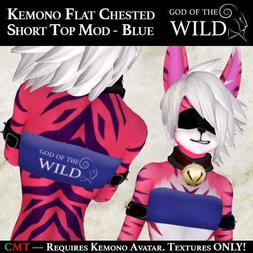 :GW: Kemono Short Top - Blue