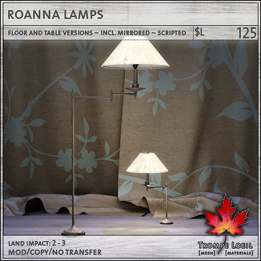 Trompe Loeil - Roanna Lamps [mesh]