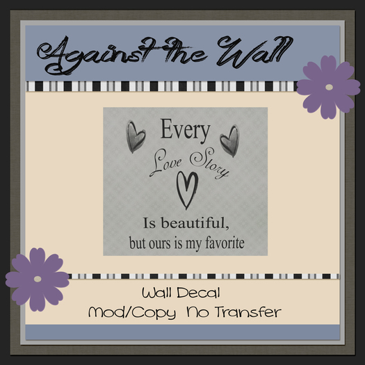 {ATW} Strength and Dignity wall tattoo (MOD/COPY)