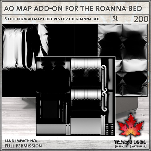 Trompe Loeil - AO Map Add-On for the Roanna Bed
