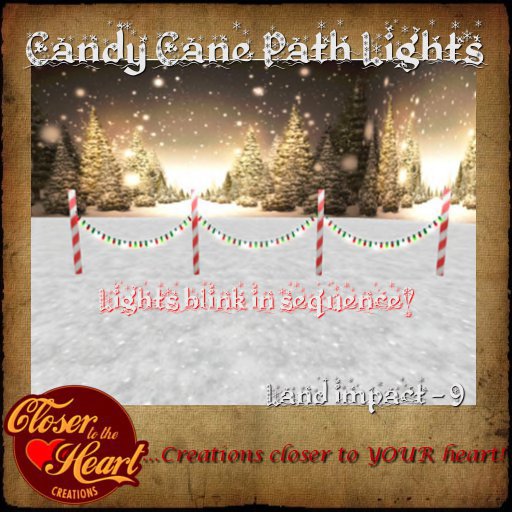 Candy Cane Path Lights BOXED