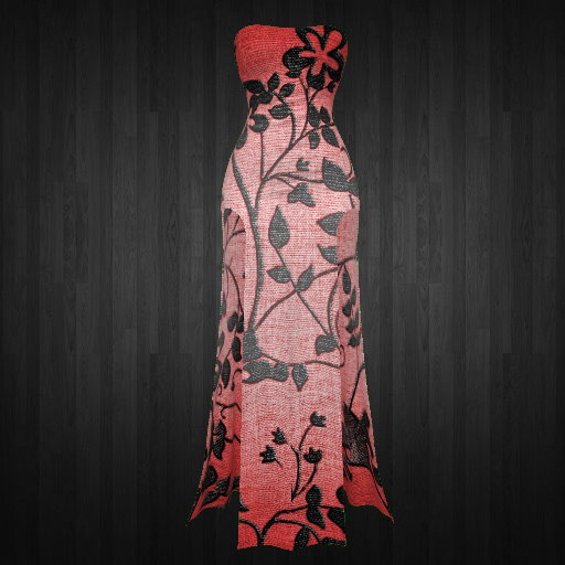 A.G.T. Slit Dress - Cherry
