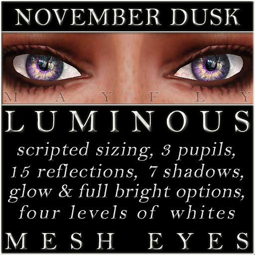 Mayfly - Luminous - Mesh Eyes (Crystal)