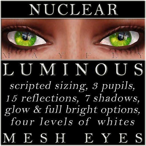 Mayfly - Luminous - Mesh Eyes (Crystal)