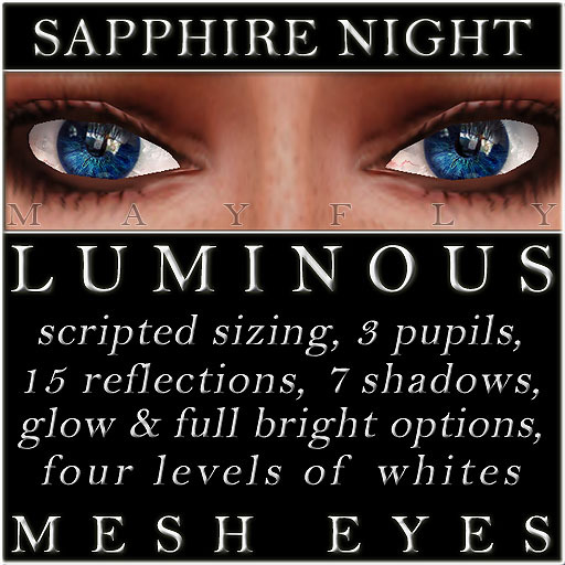 Mayfly - Luminous - Mesh Eyes (Sapphire Night)
