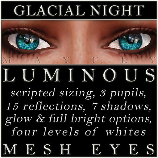 Mayfly - Luminous - Mesh Eyes (Glacial Night)