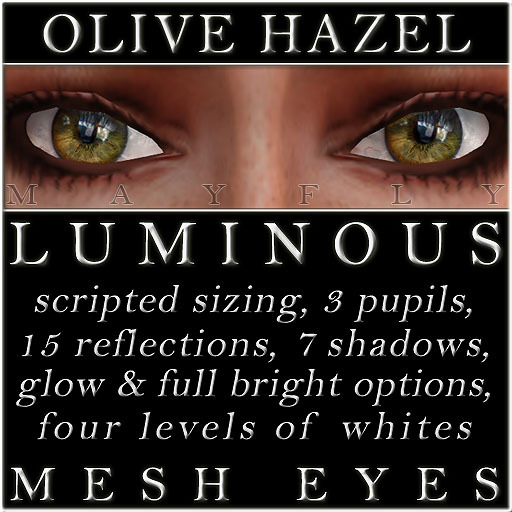 Mayfly - Luminous - Mesh Eyes (Olive Hazel)