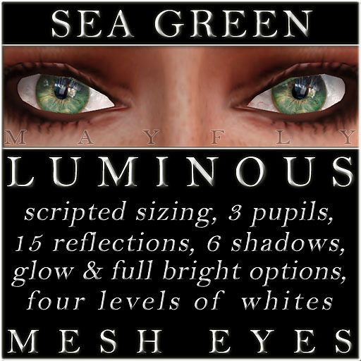 Mayfly - Luminous - Mesh Eyes (Sea Green)