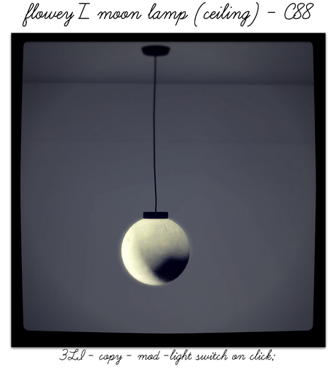 flowey / moon lamp (ceiling)