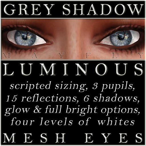 Mayfly - Luminous - Mesh Eyes (Crystal)